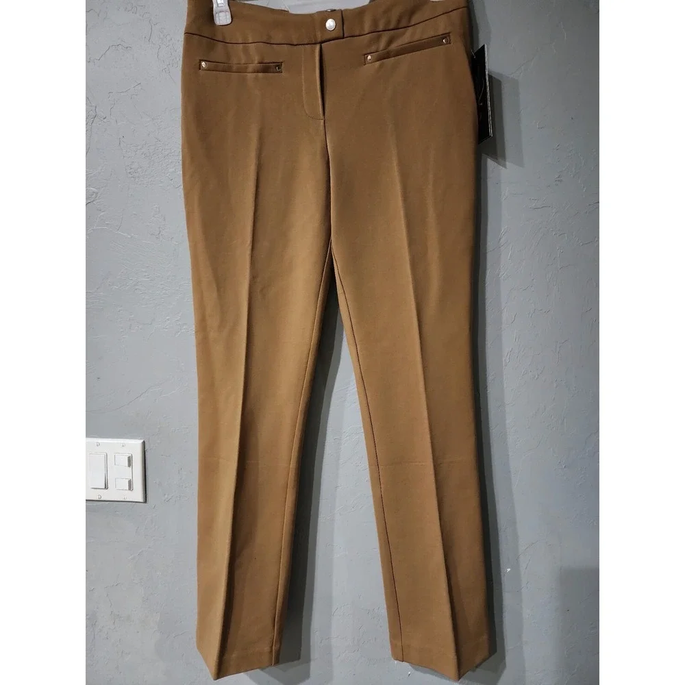 Rekucci Women's‎ Secret Figure Pull-On Knit Straight Pant w/Tummy Control